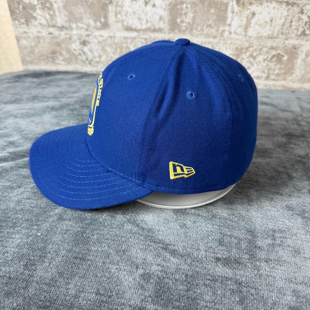 New Era Golden State Warriors Royal Blue Baseball Cap 7 1/8 NBA Fitted Hat